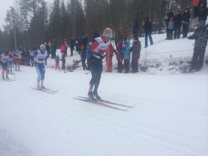 Lars "Lord" Nelson trycker på i herrarnas sprintfinal.