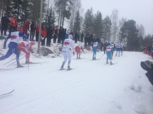 Resten av gänget i herrarnas sprintfinal