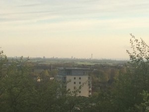 Såg Torno Turso och Öresundsbron på toppen av backen.