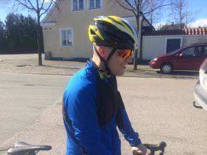 Tobbe efter cykelpasset.