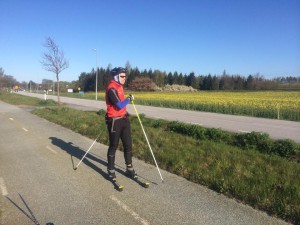 Rickard piggare än vanligt efter 25 km.