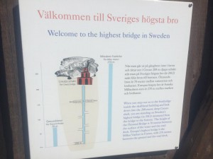 Sveriges högsta bro tydligen.