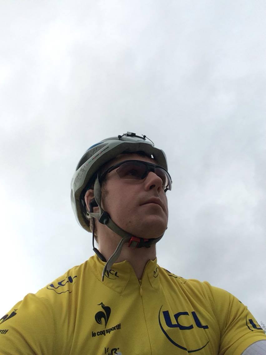 Cyklade i den gula Tour De France ledartröjan idag. Kände mig snabb.